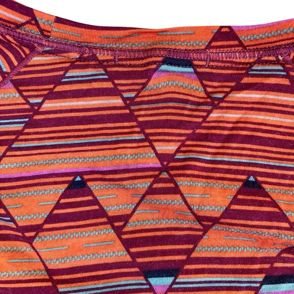 SmartWool Sz XL Merino Base Layer 150 Short Sleeve T-shirt Habanero Print Red - Picture 11 of 16